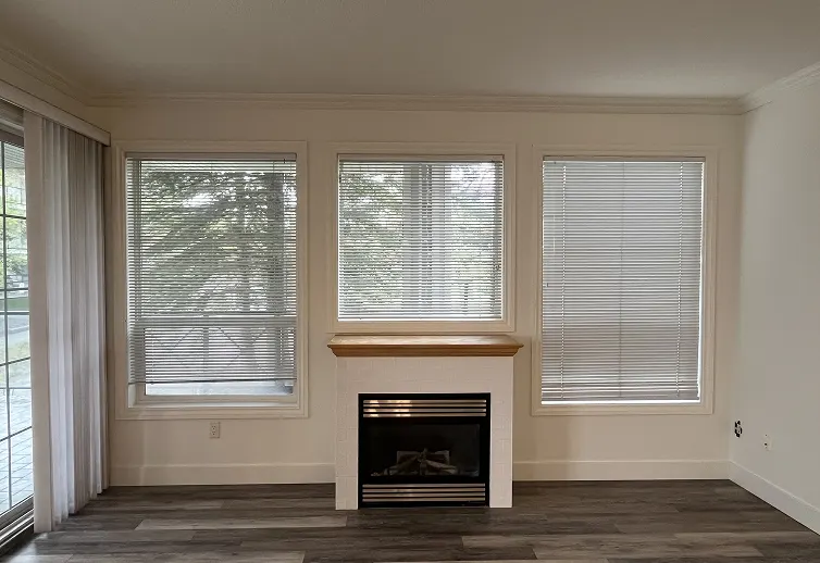 Freshly painted interior room with smooth walls, modern color, and professional finish
