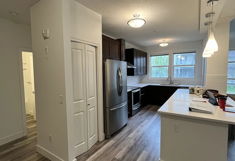 After interior painting transformation featuring clean, vibrant walls and enhanced living space appearance