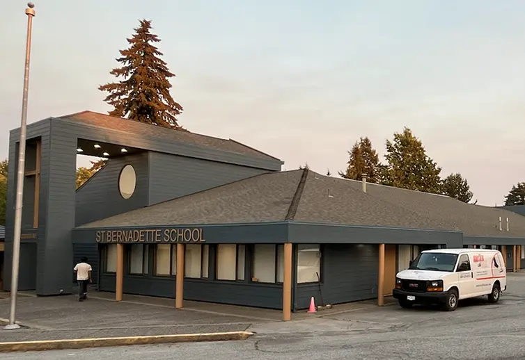 Freshly painted commercial space completed by Calgary commercial painting contractors