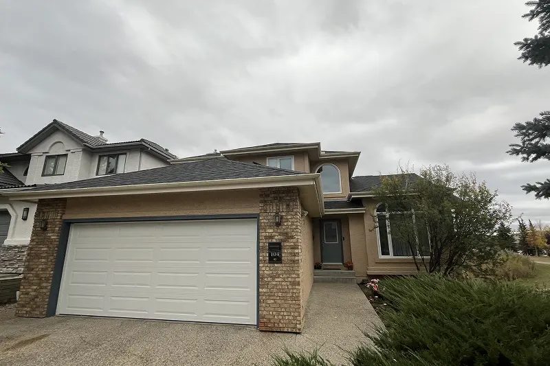 Residential exterior repainting completed in Scenic Acres, Calgary, enhancing home value, protection, and overall visual appeal