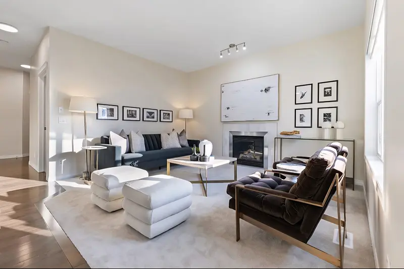 Interior room painting in Calgary – professionally painted room with smooth walls and clean, modern finish.